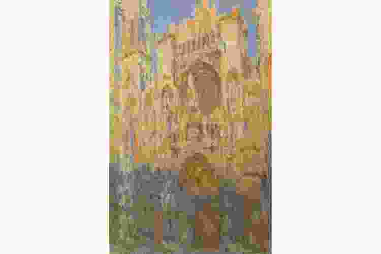 Rouen Cathedral, Facade (Sunset) by Claude Monet