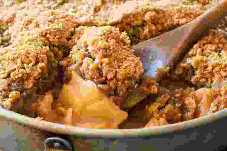 Salted Caramel Apple Crumble Cake