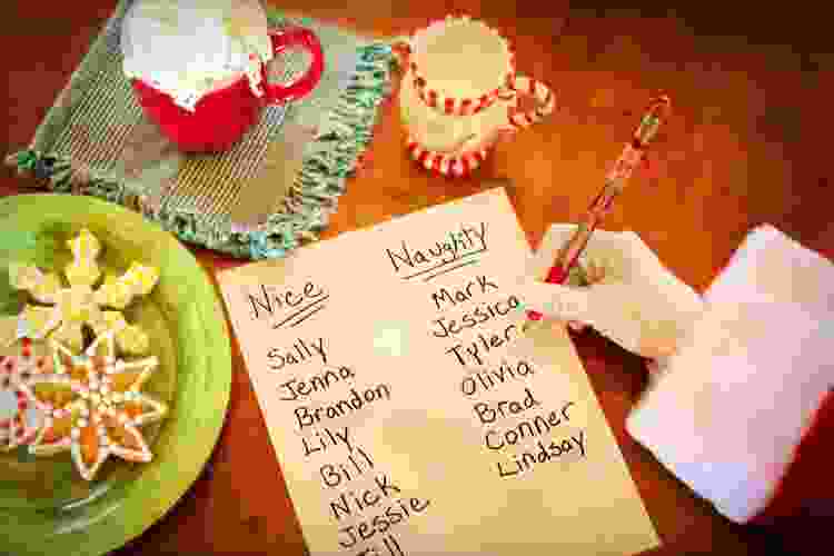 Santa's not the only one with a list