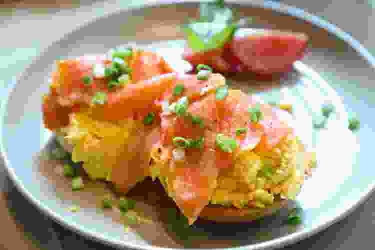 Scrambled Eggs and Smoked Salmon