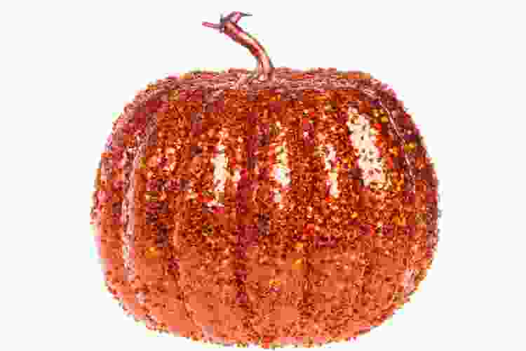 sequined pumpkin thanksgiving craft