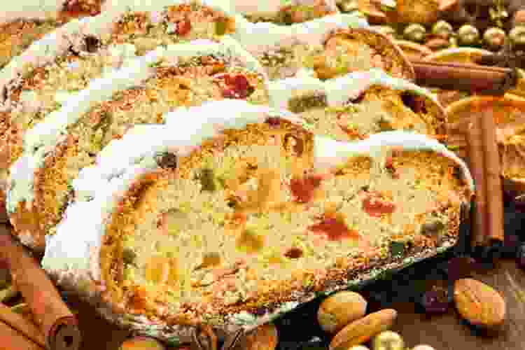 A traditional German Christmas cake idea is Stollen.