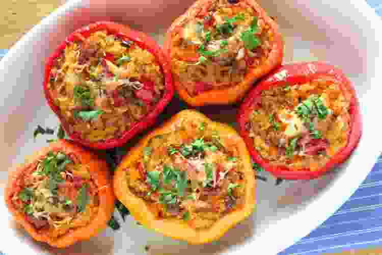 Stuffed Peppers are a healthy fall dinner idea