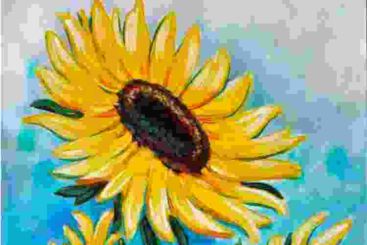 sunflower summer painting idea