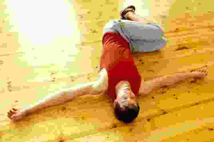 supine twist dance stretch