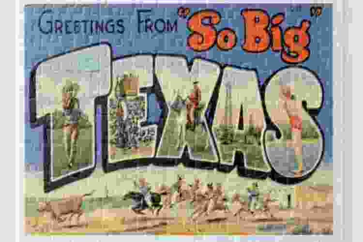 Greetings from Texas vintage poster jigsaw puzzle