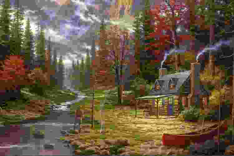 Thomas Kinkade scenic paintings