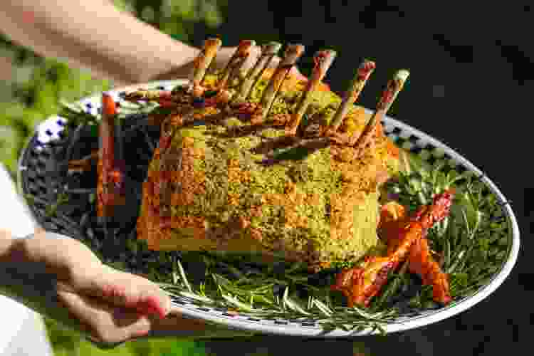 Thyme-Crusted Rack of Lamb