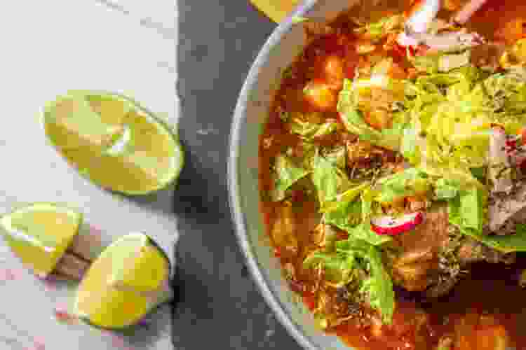 Vegetarian Red Pozole