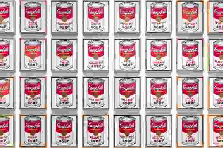 campbells soup warhol painting