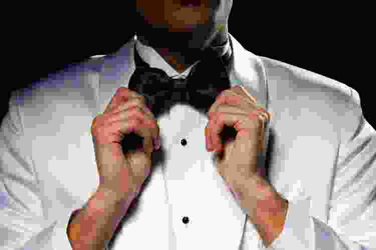 tuxedo Great Gatsby themed party outfit