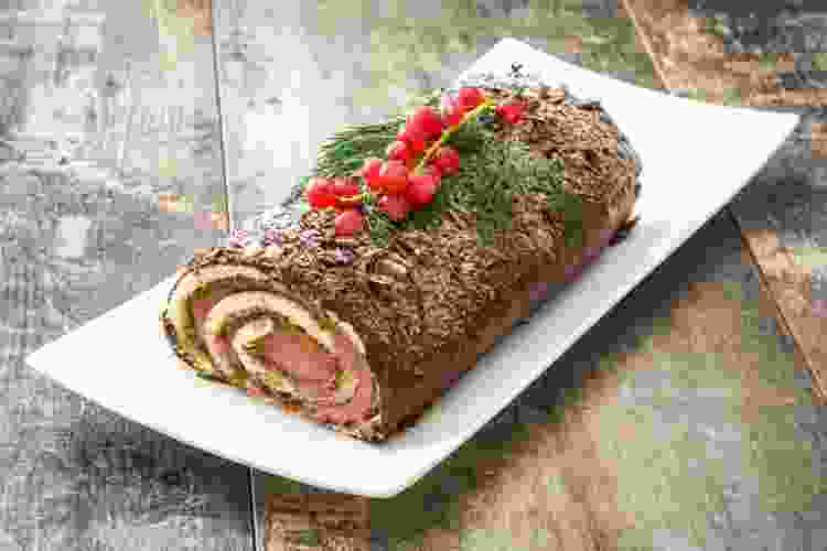 Yule Log Christmas Dessert