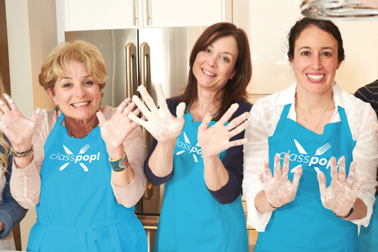 cooking class as mother-daughter activity