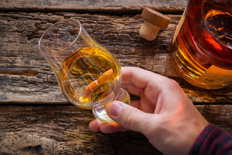 whiskey tasting as 30th birthday party idea