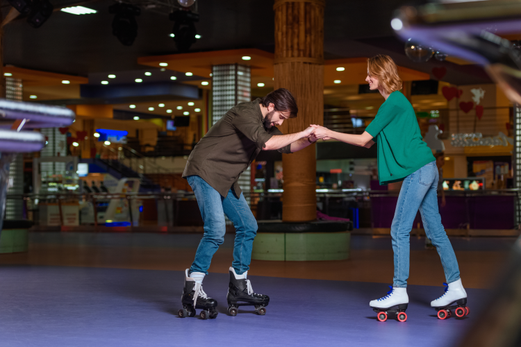roller rink as summer date idea