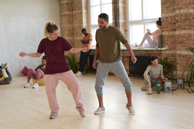 couple dancing together