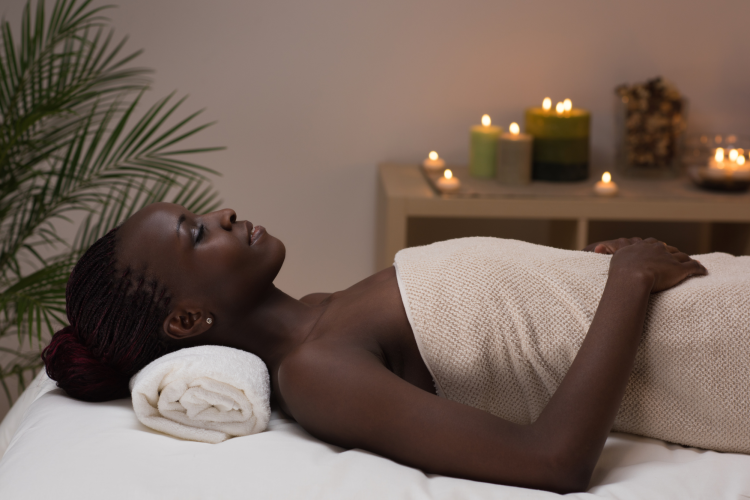woman in spa