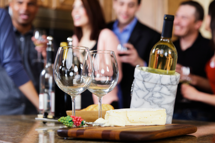wine and cheese