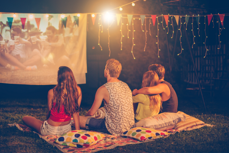 Outdoor movie night