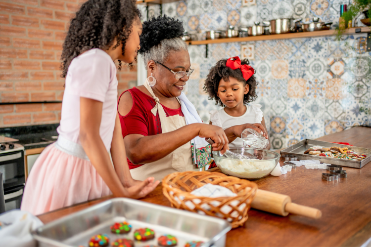 baking with family as fall activity