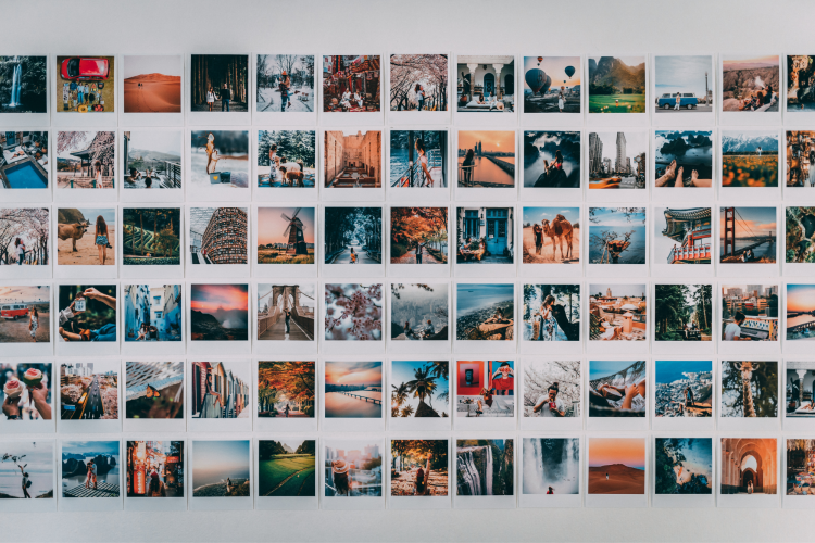 polaroid collage