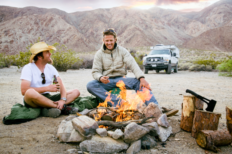 camping bachelor party idea