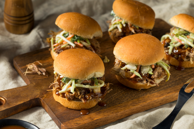 pulled pork sliders for graduation party food idea