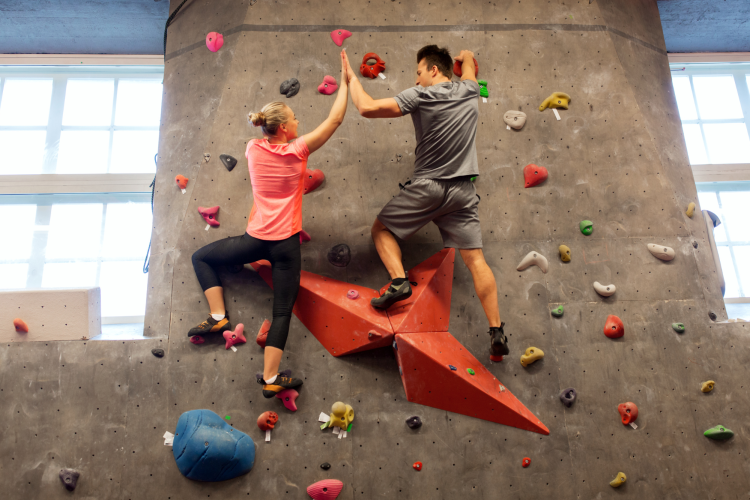 go rock climbing