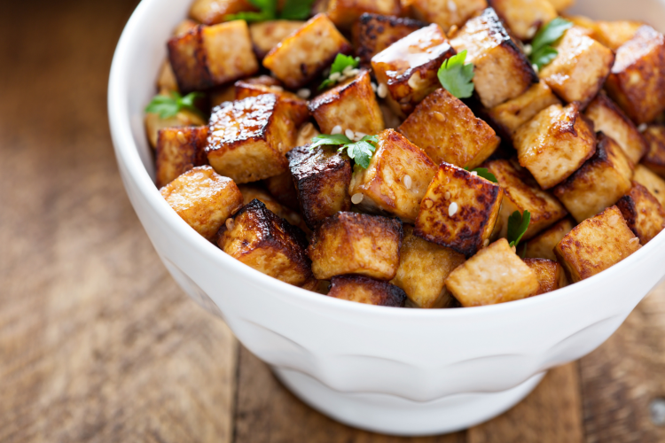 fried tofu cubes
