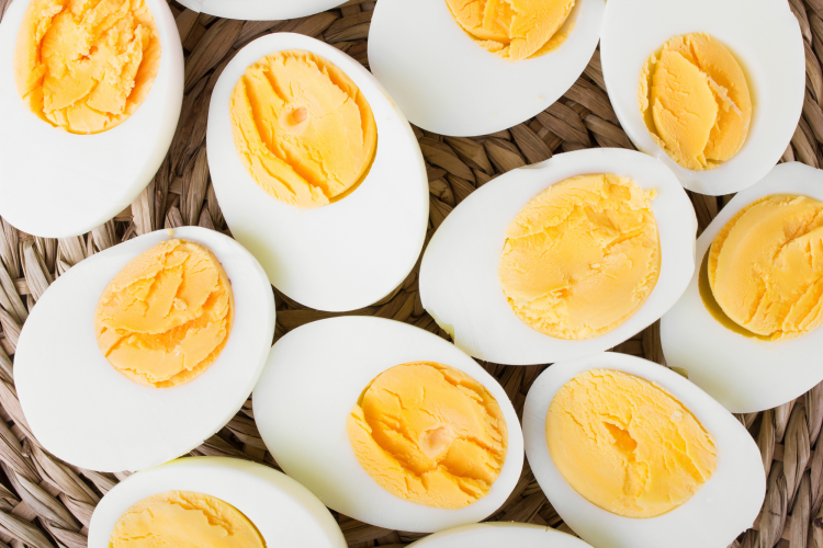 hard boiled eggs as healthy road trip snack