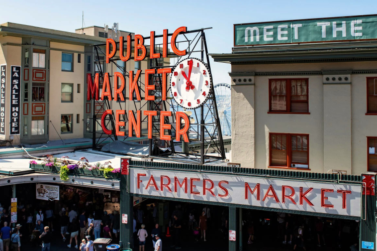 pike place market in Seattle
