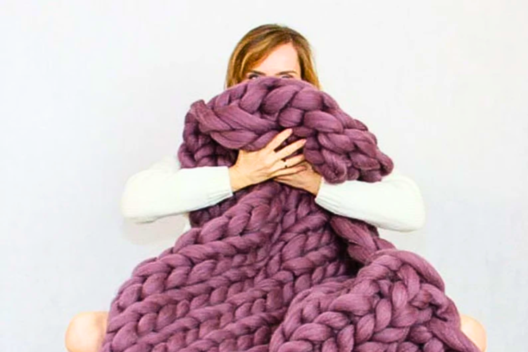 blanket as fall gift basket idea