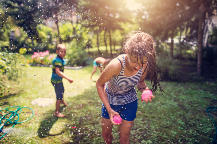 Water balloon fight