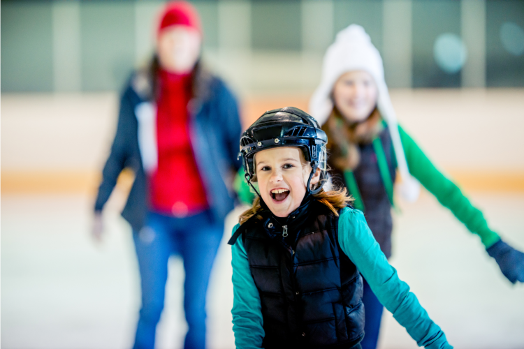 ice skating teenager