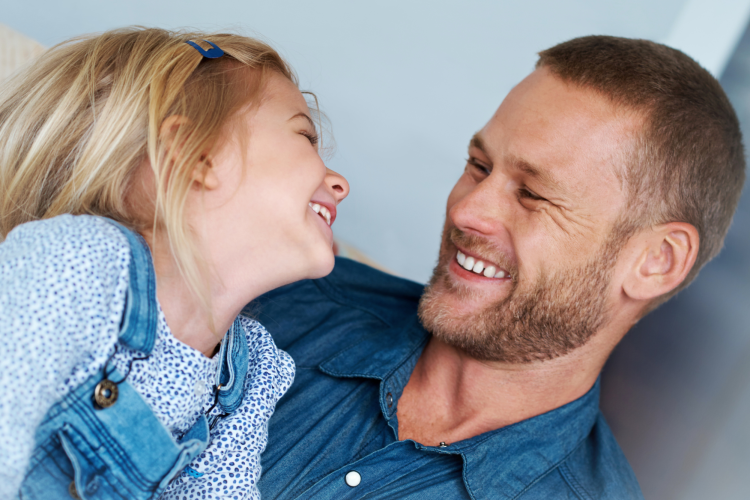 father with daughter