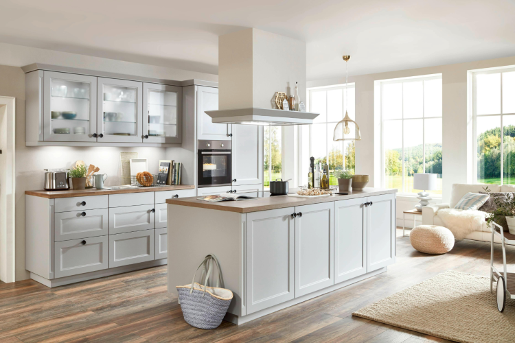 butcher block top kitchen island idea