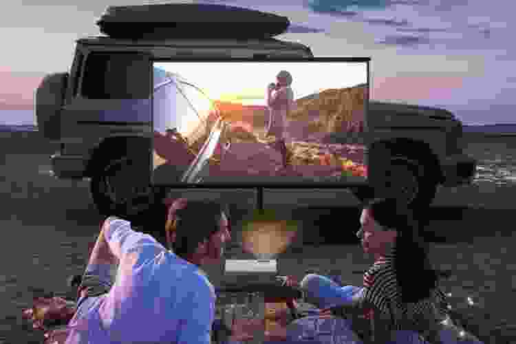 Outdoor movie projector