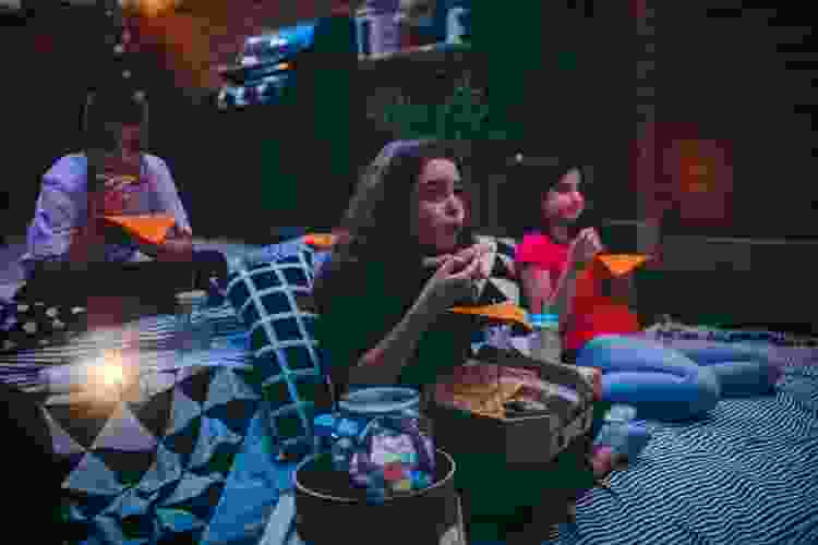 Outdoor movie night for kids