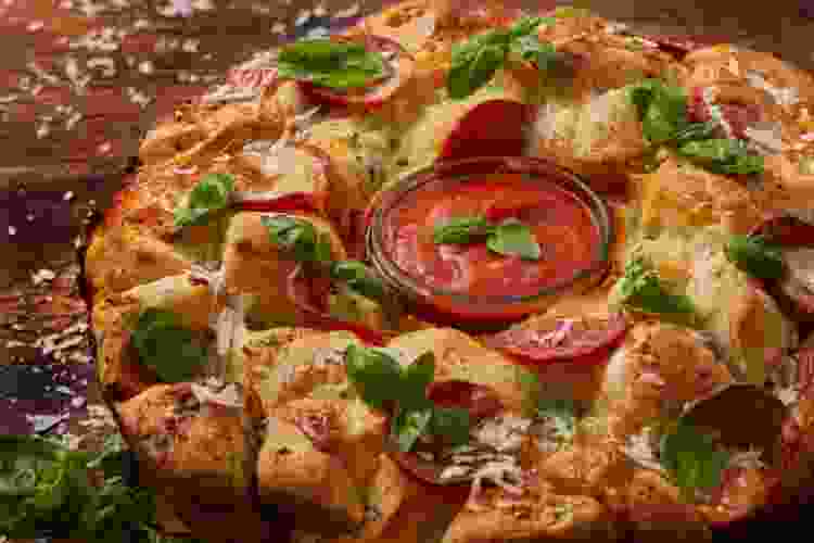 Pull apart pizza