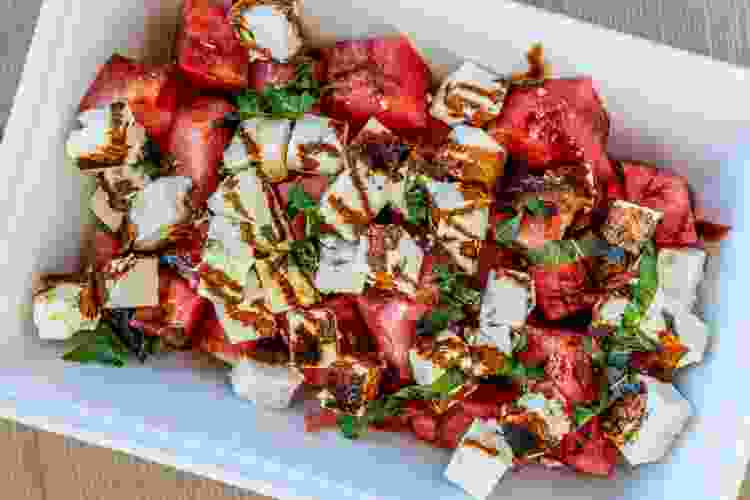 Watermelon and feta salad