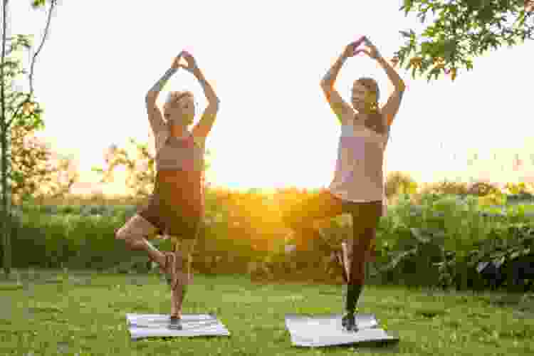 Outdoor yoga