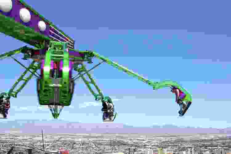 The Strat thrill rides in Vegas