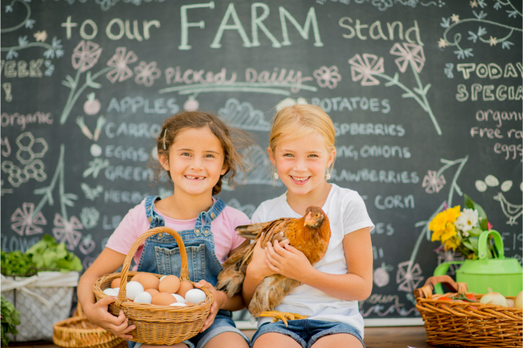 Farmer’s Market with kids