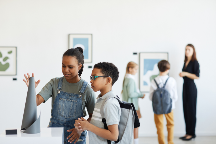 Kids in an Art Gallery