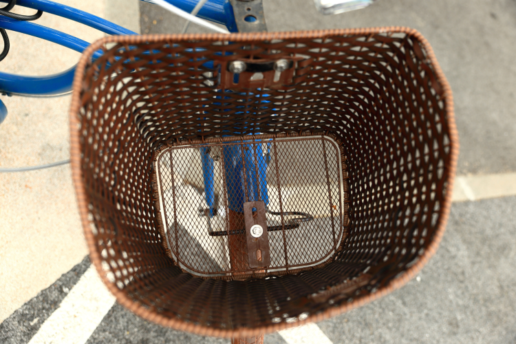 Bicycle Basket as anything but a backpack idea