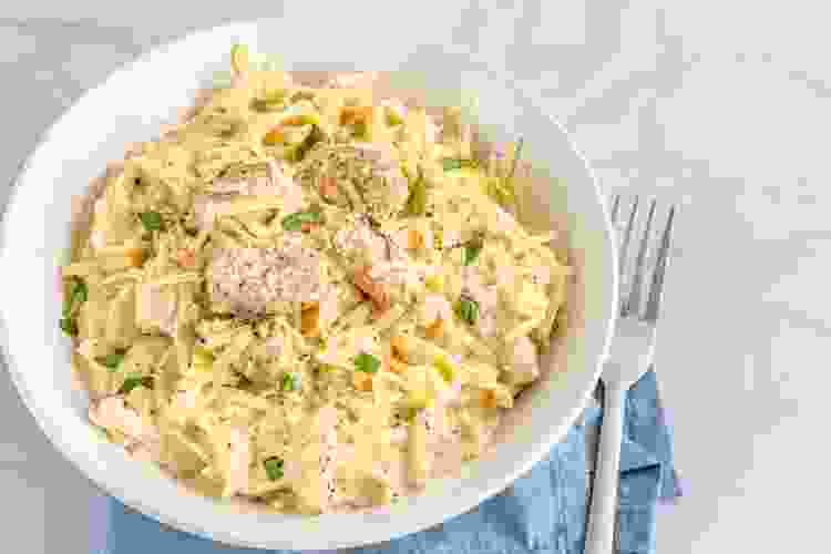 creamy chicken with pasta