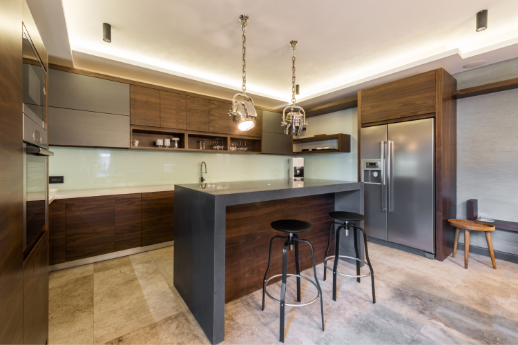 Swivel Stools as kitchen island idea