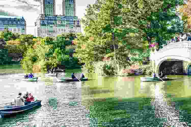 Boats in Central Park NYC