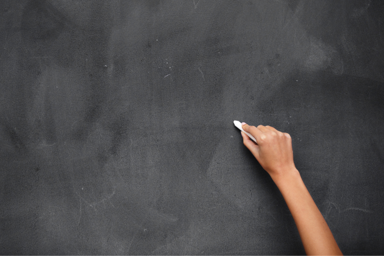 Drawing on a Chalkboard