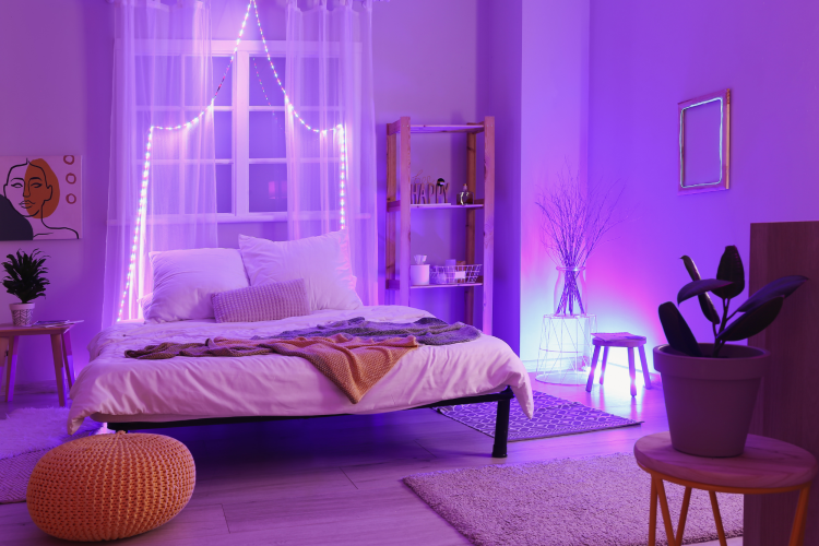 Lighting in bedroom interior design